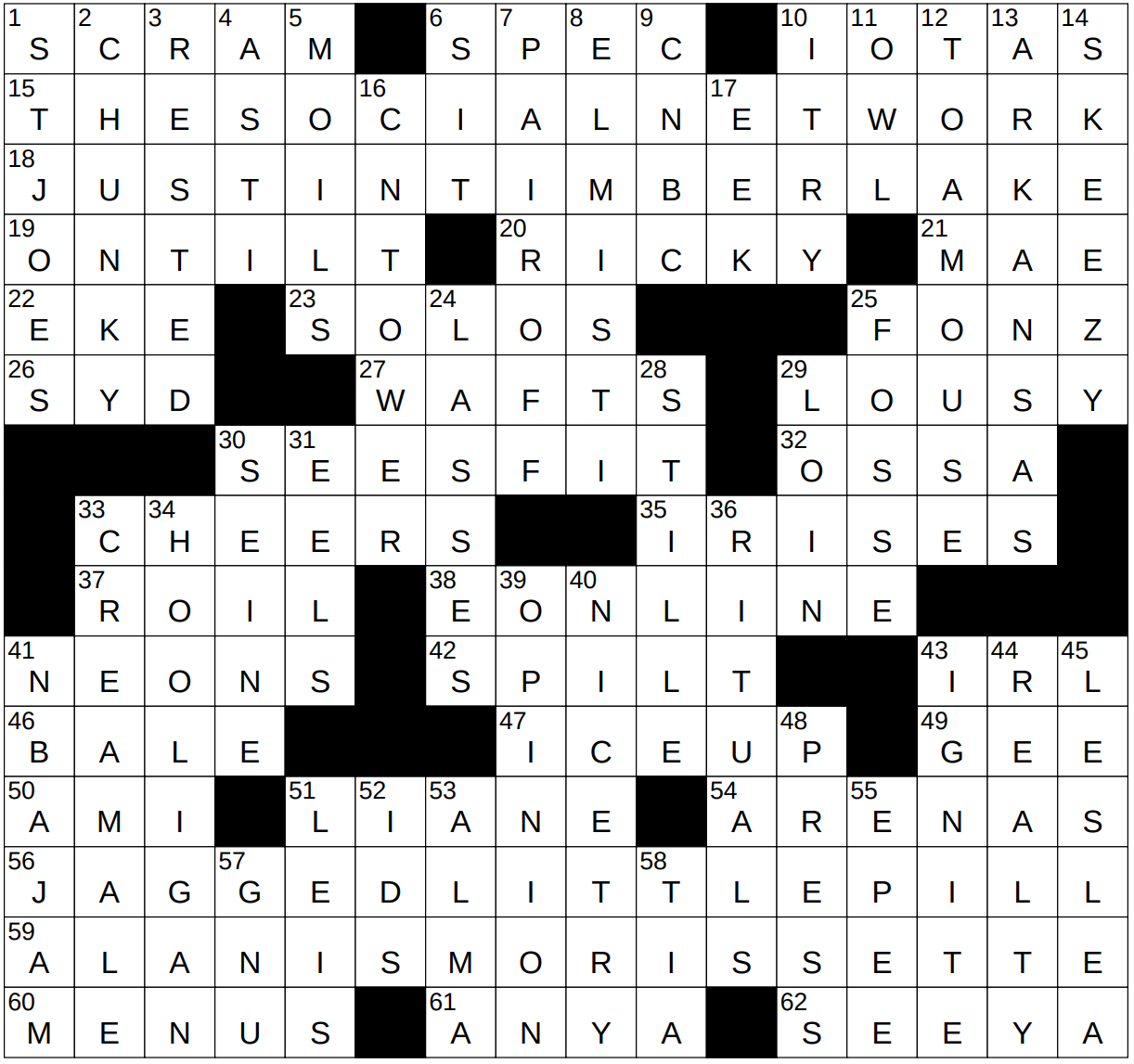0127 23 NY Times Crossword 27 Jan 23 Friday NYXCrossword