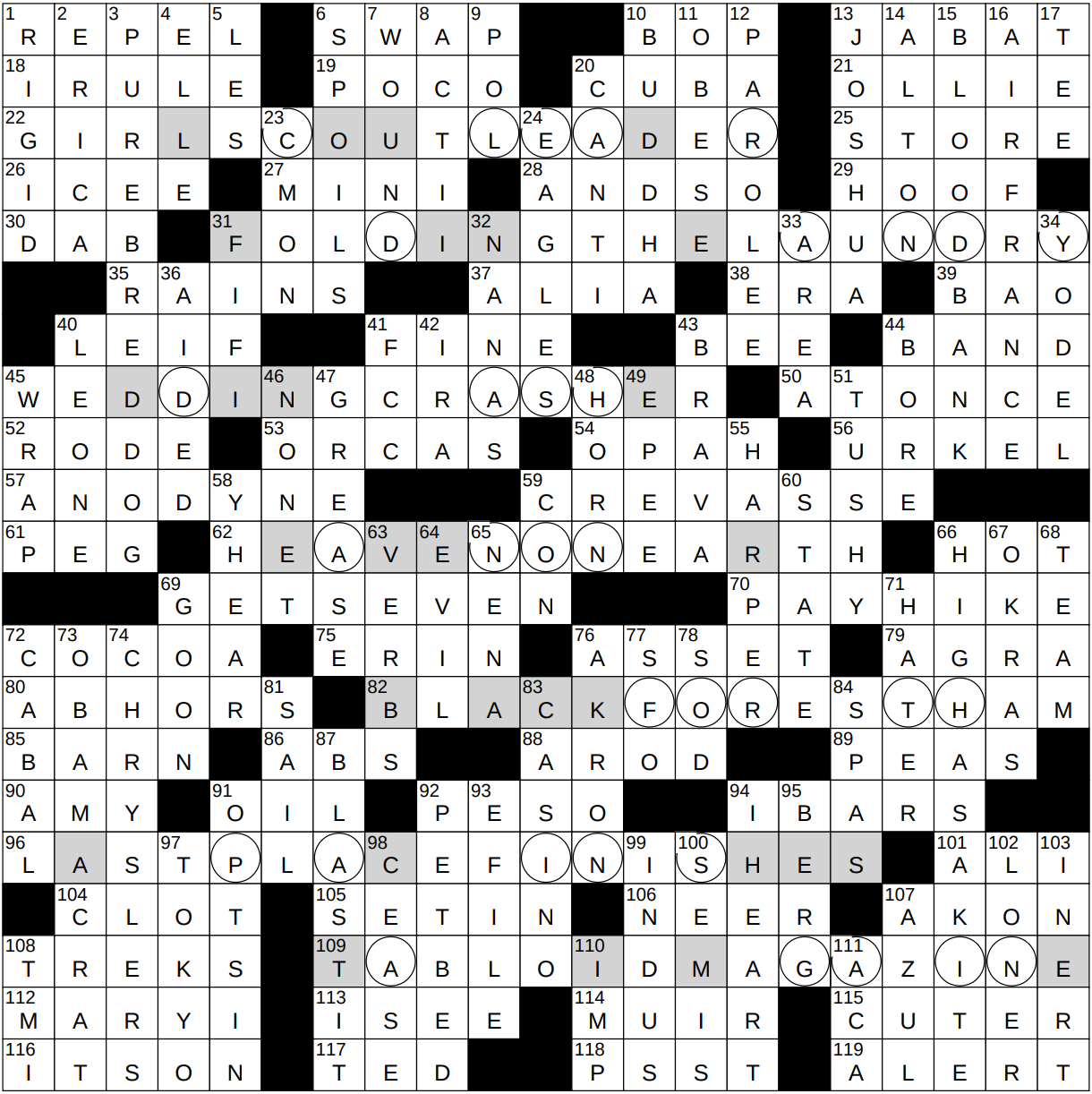 0312 23 NY Times Crossword 12 Mar 23 Sunday NYXCrossword