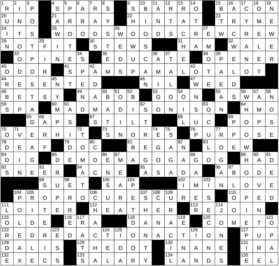 leaf vein crossword clue