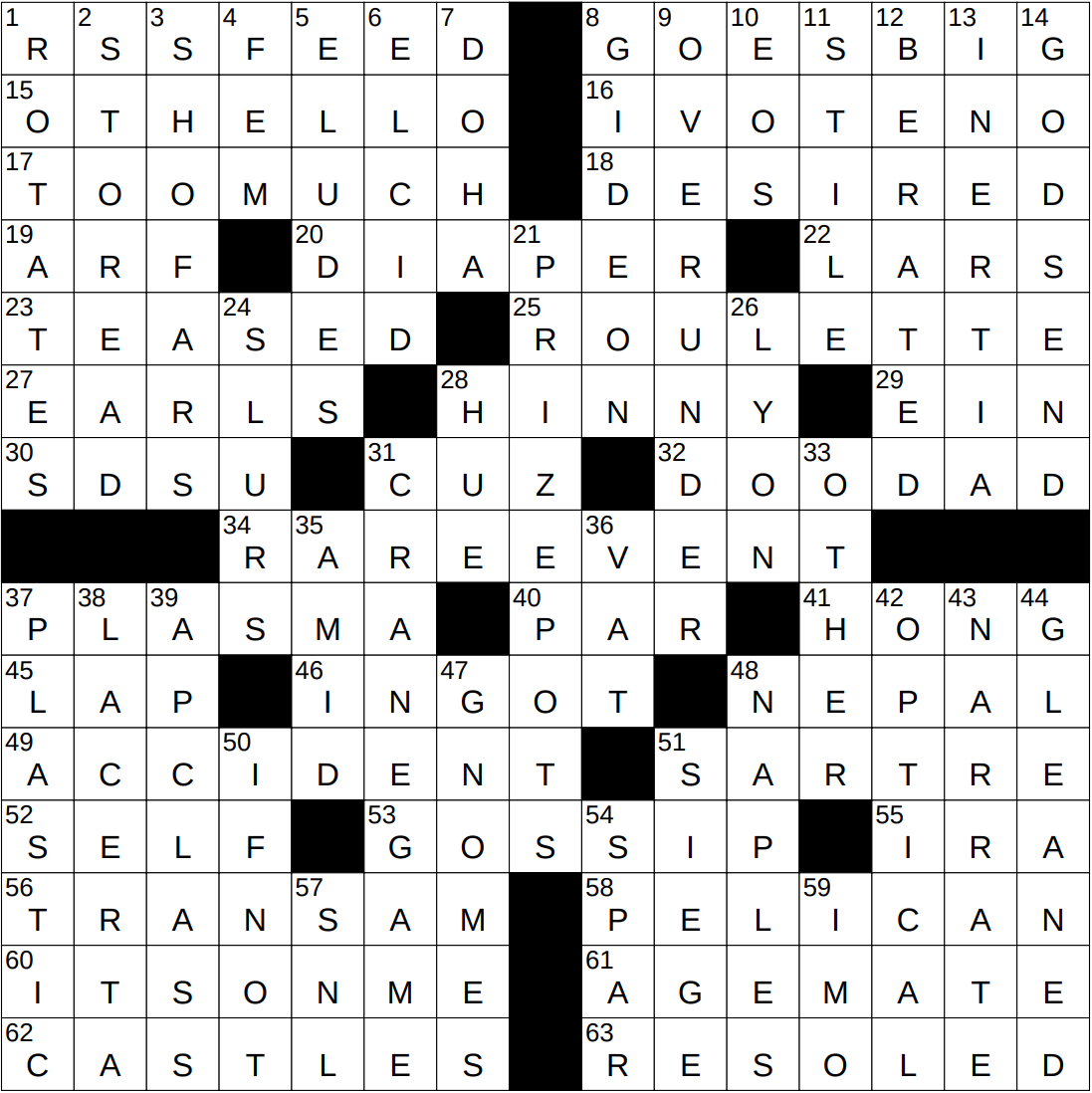 0918 25 NY Times Crossword 18 Sep 25 Thursday NYXCrossword