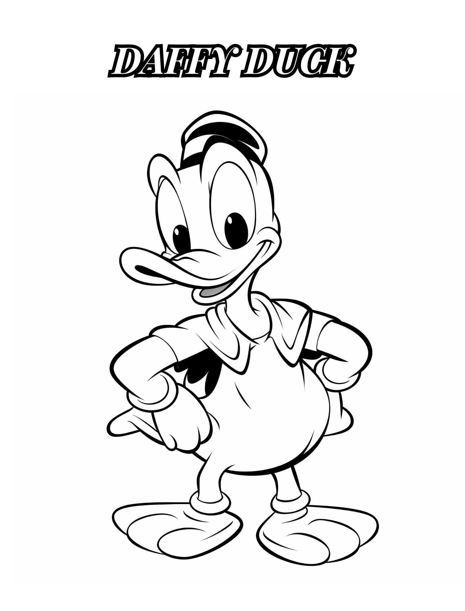 cartoon character coloring pages