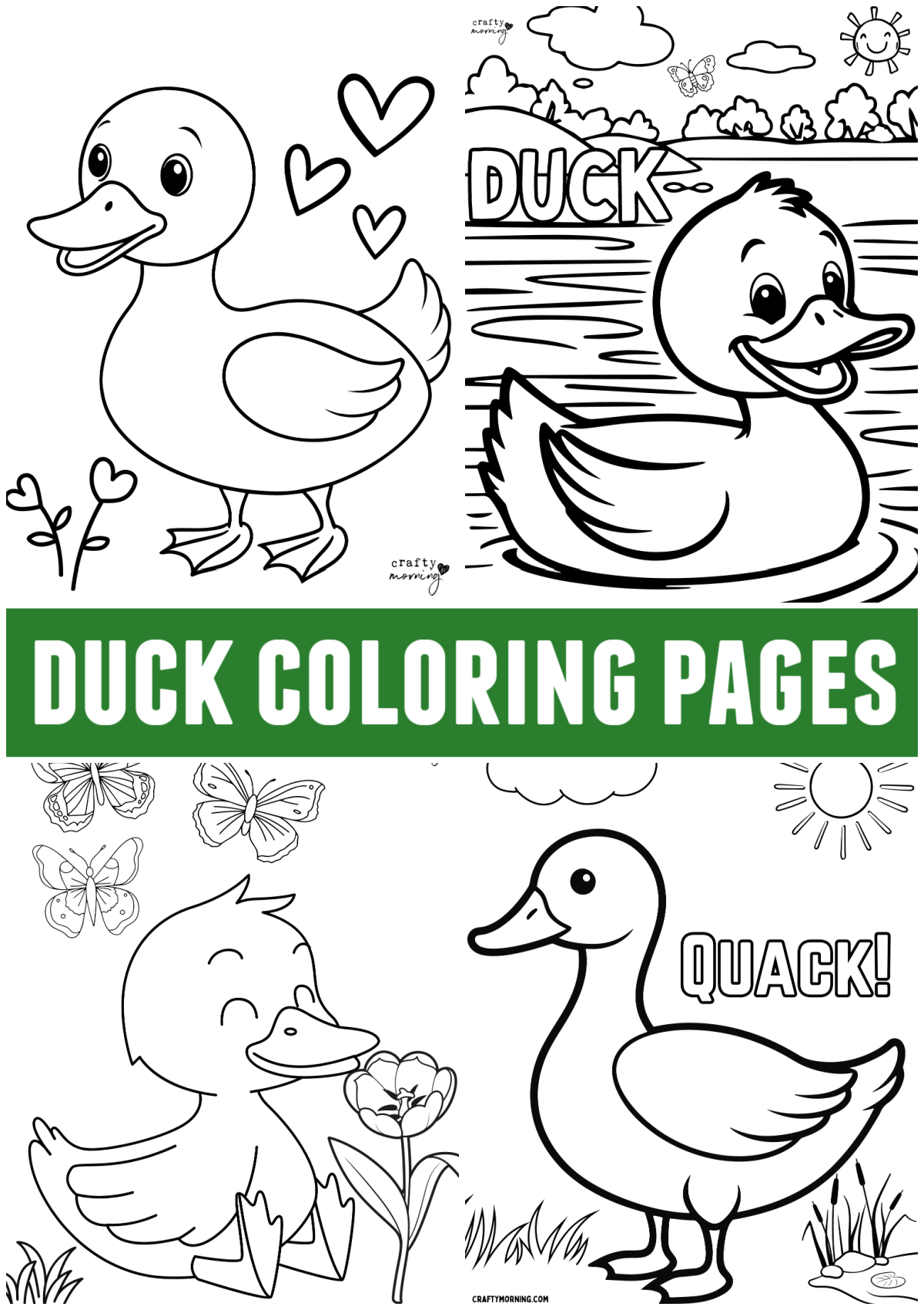 coloring pages of ducks