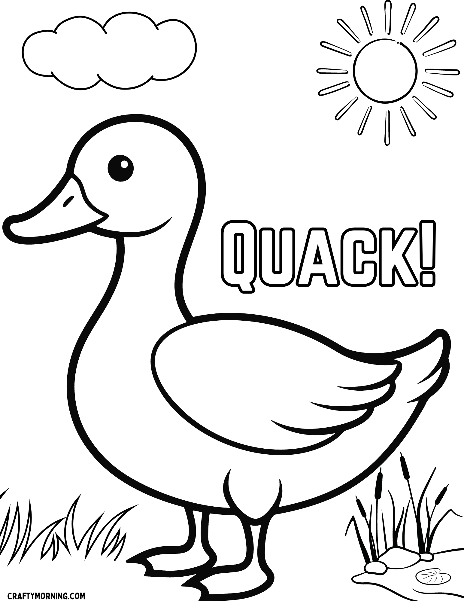 10 Duck Coloring Pages To Print Crafty Morning