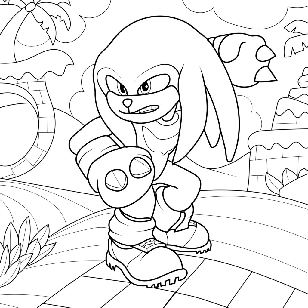 free sonic coloring pages