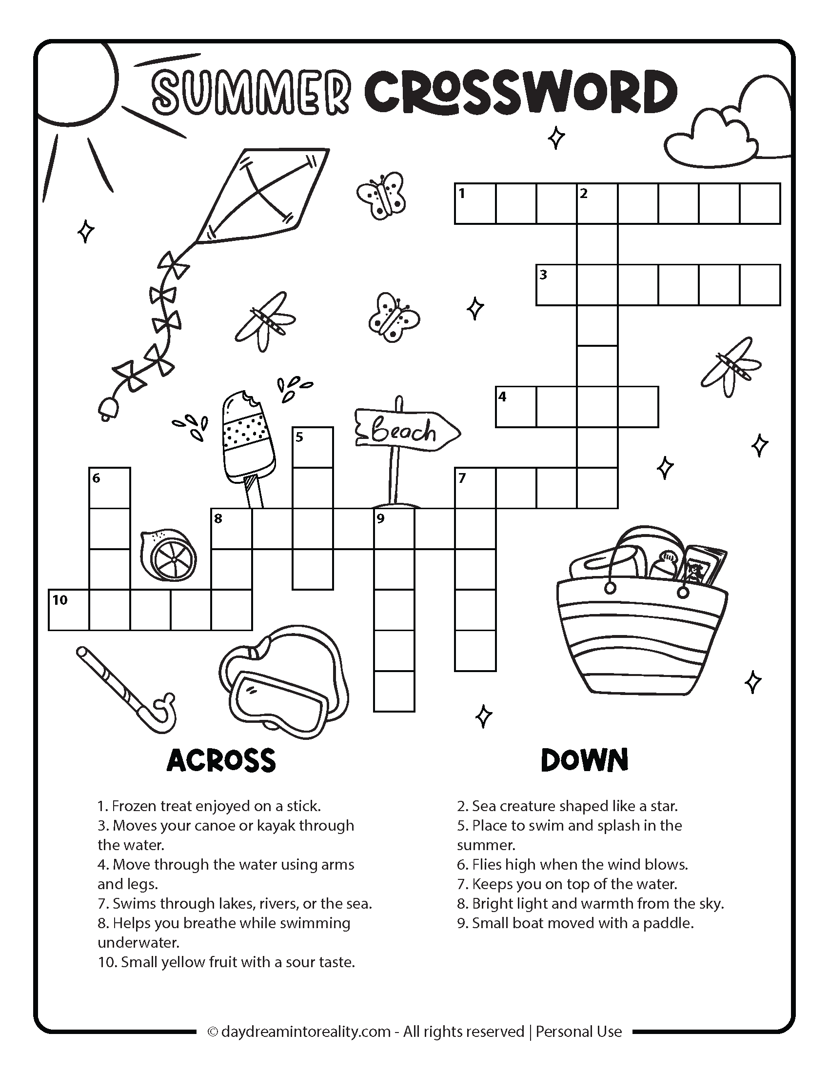 easy printable crosswords with answers