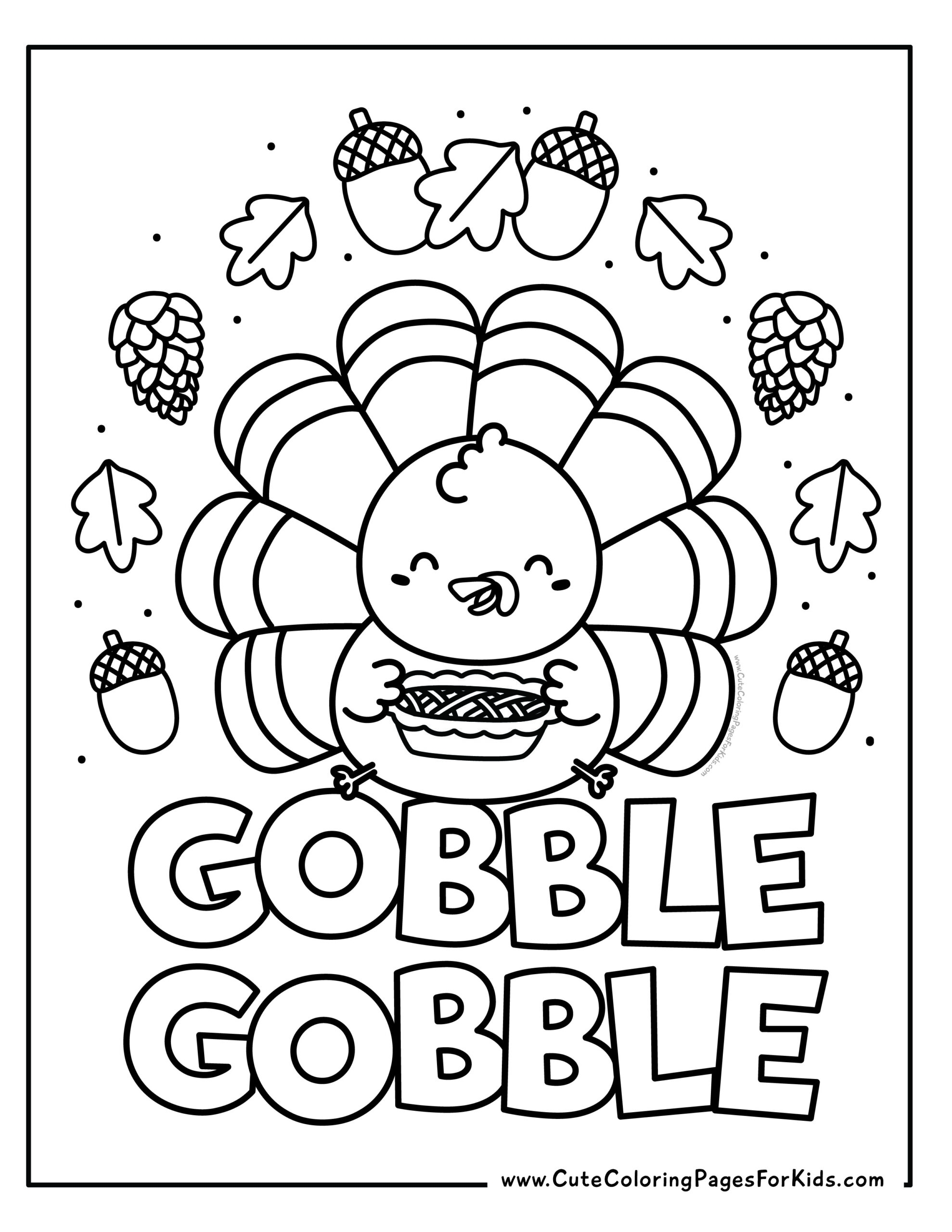 cute thanksgiving coloring pages