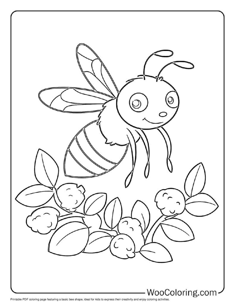 100 Bee Coloring Pages Free PDF To Print Woo Coloring