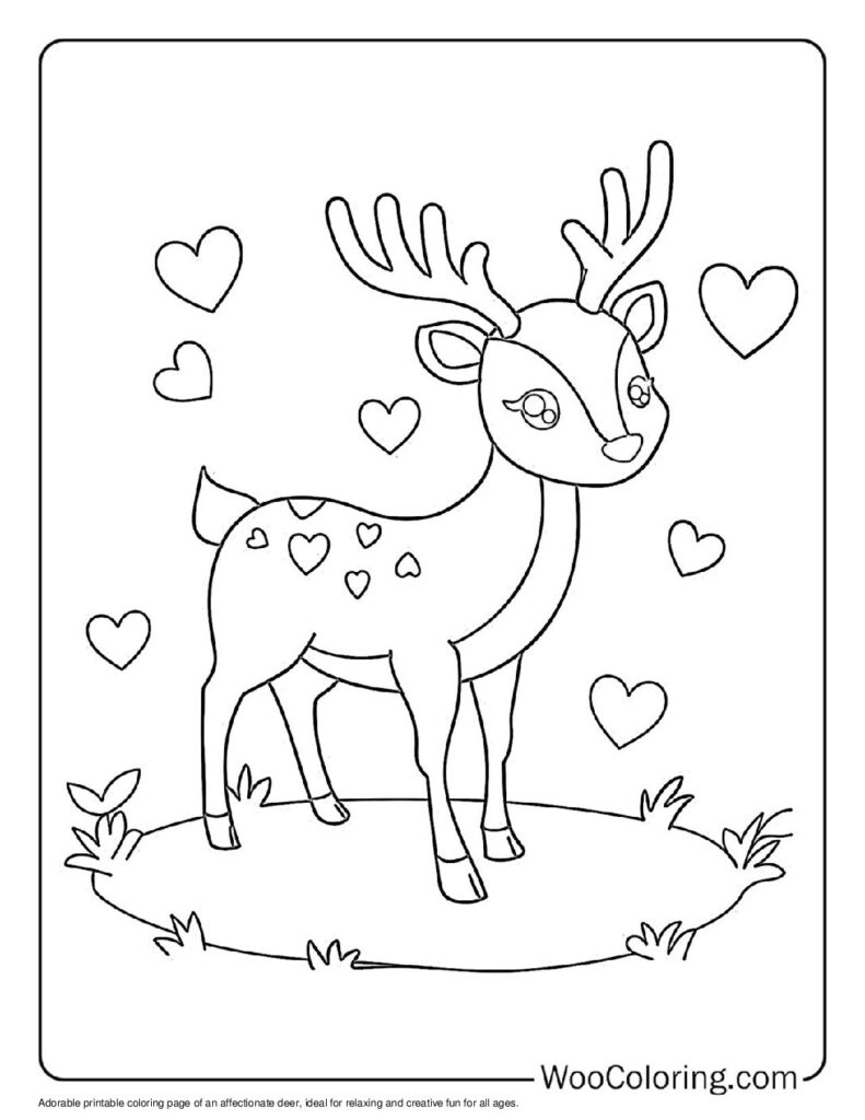 100 Deer Coloring Pages Free PDF To Print Woo Coloring