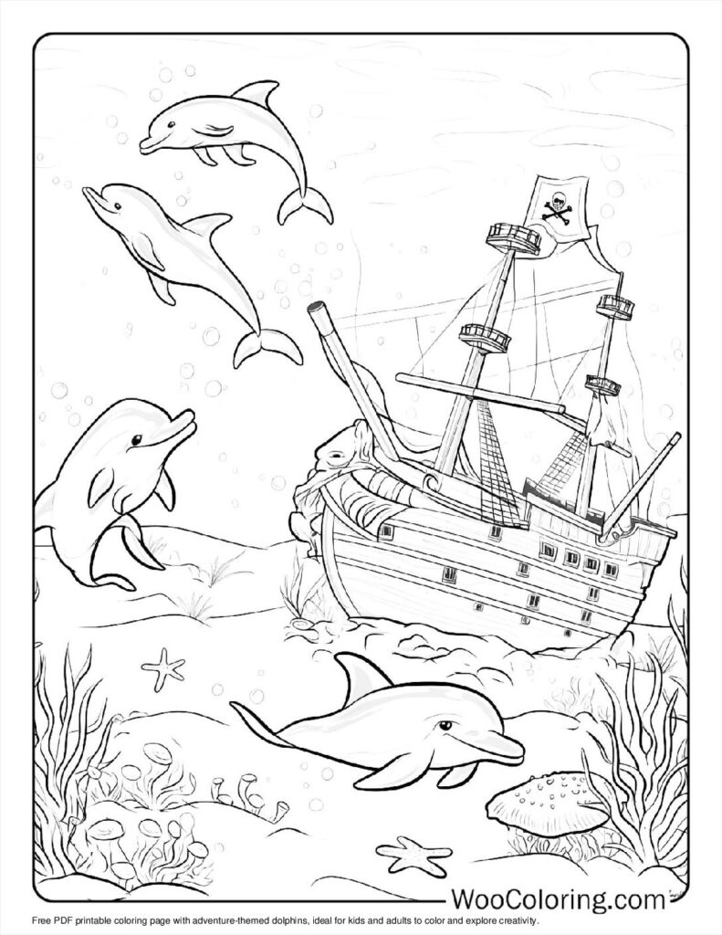 coloring pages for dolphins