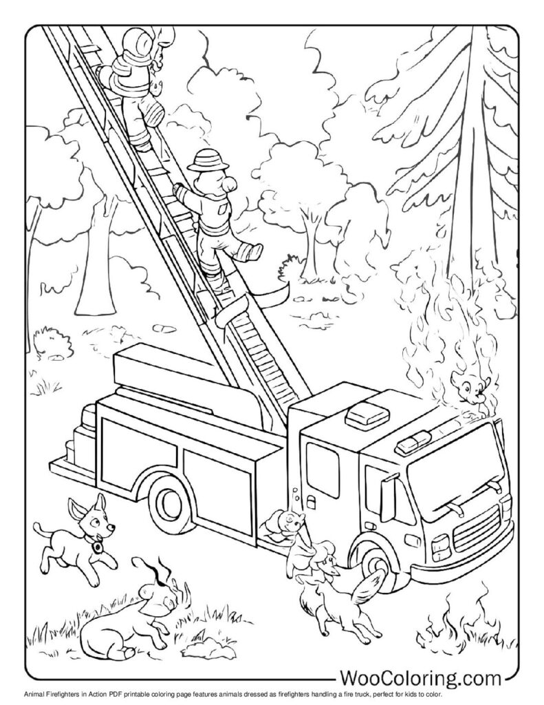 coloring pictures of firefighters