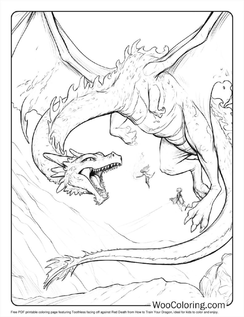 coloring pages of toothless