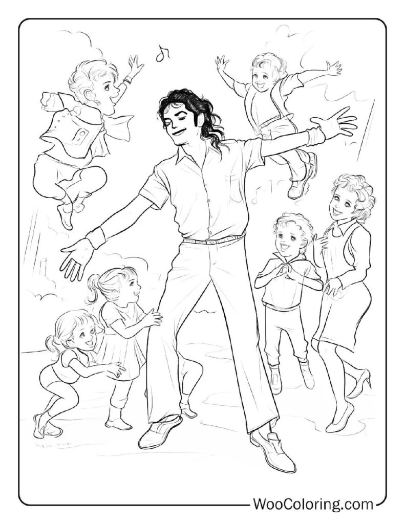 100 Michael Jackson Coloring Pages Free PDF To Print Woo Coloring