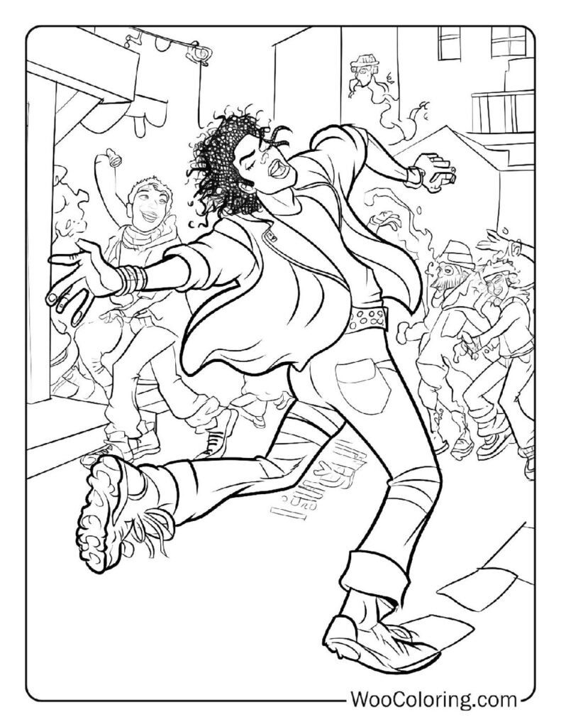 michael jackson coloring page