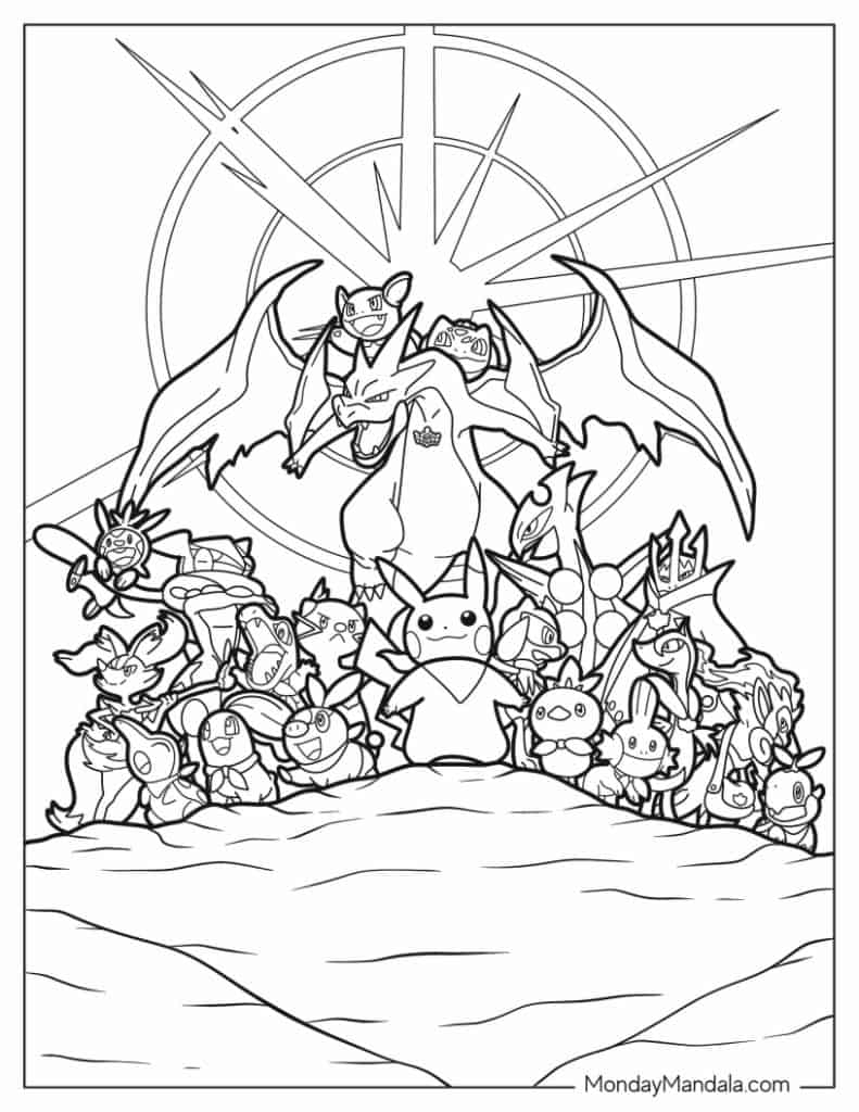 coloring pages to print pokemon