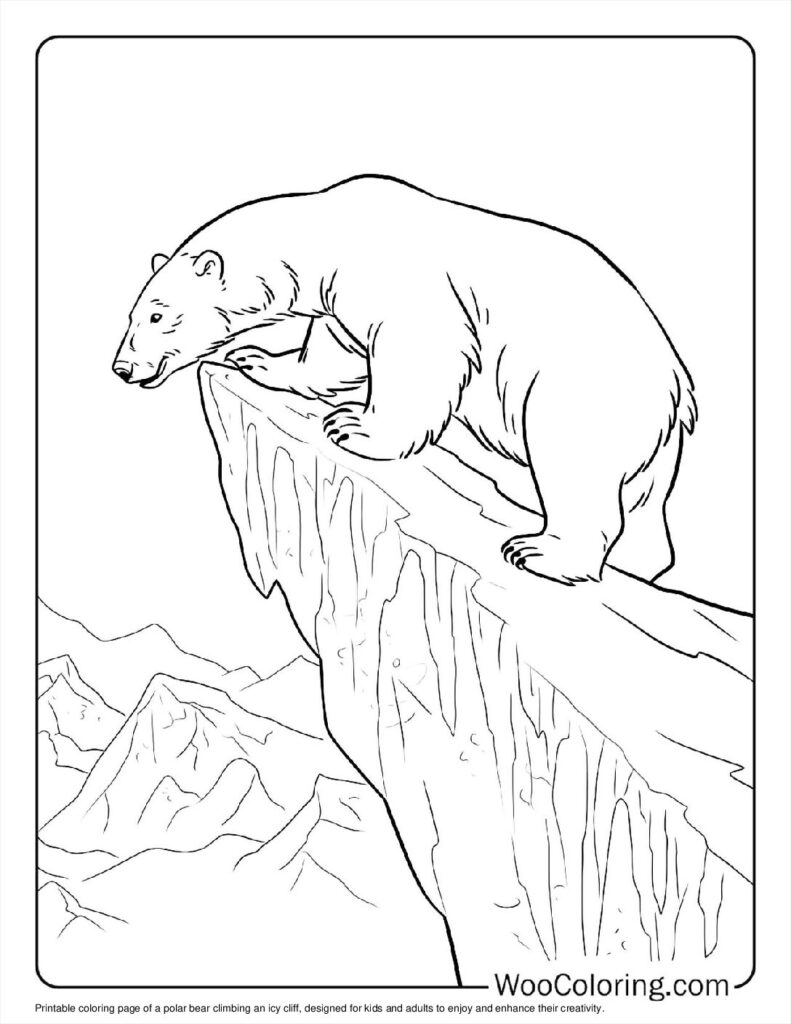 100 Polar Bear Coloring Pages Free PDF To Print Woo Coloring