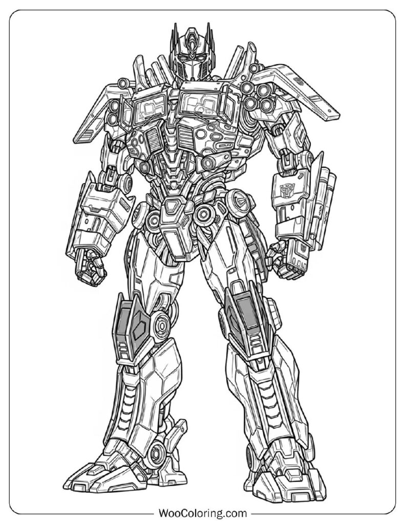 optimus prime coloring pages