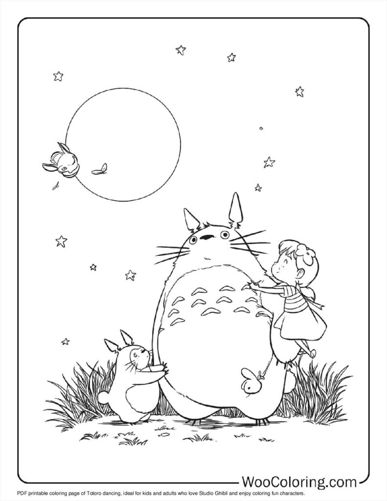 100 Totoro Coloring Pages Free PDF To Print Woo Coloring 100 Totoro Coloring Pages Free PDF To Print Woo Coloring