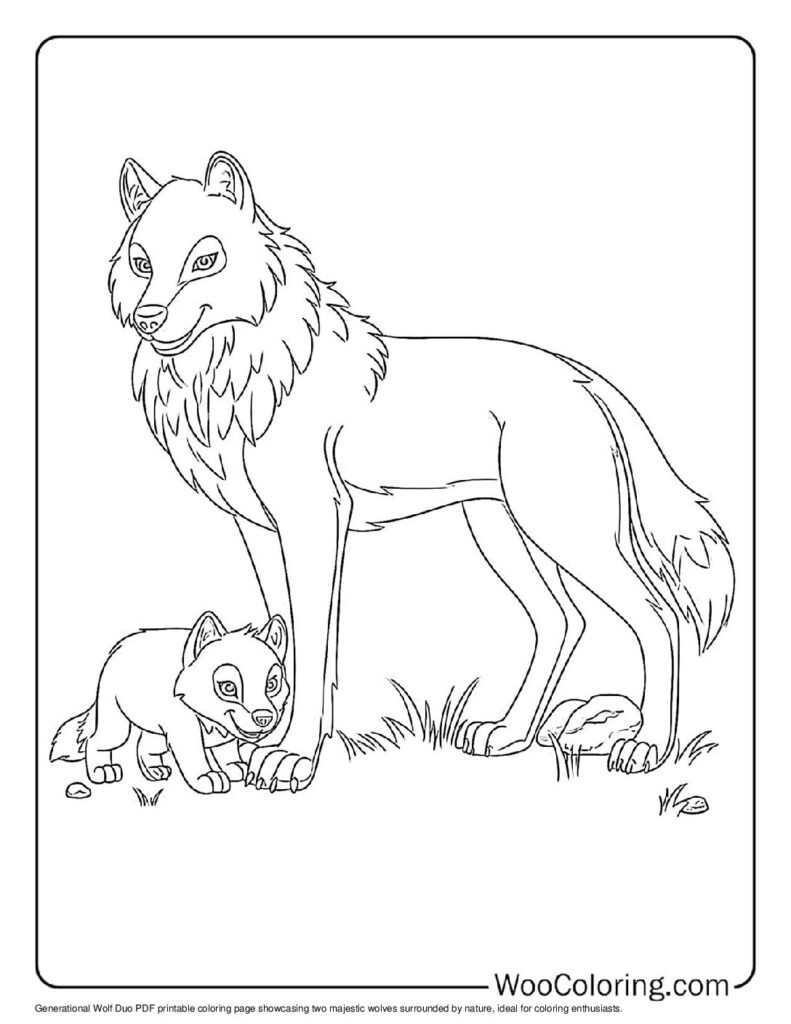 100 Wolf Coloring Pages Free PDF To Print Woo Coloring
