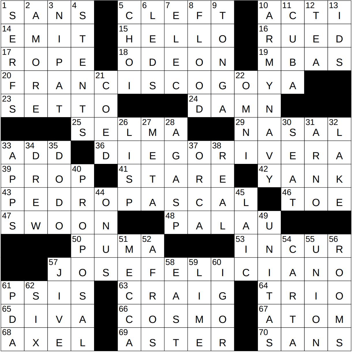 1024 22 NY Times Crossword 24 Oct 22 Monday NYXCrossword 1024 22 NY Times Crossword 24 Oct 22 Monday NYXCrossword