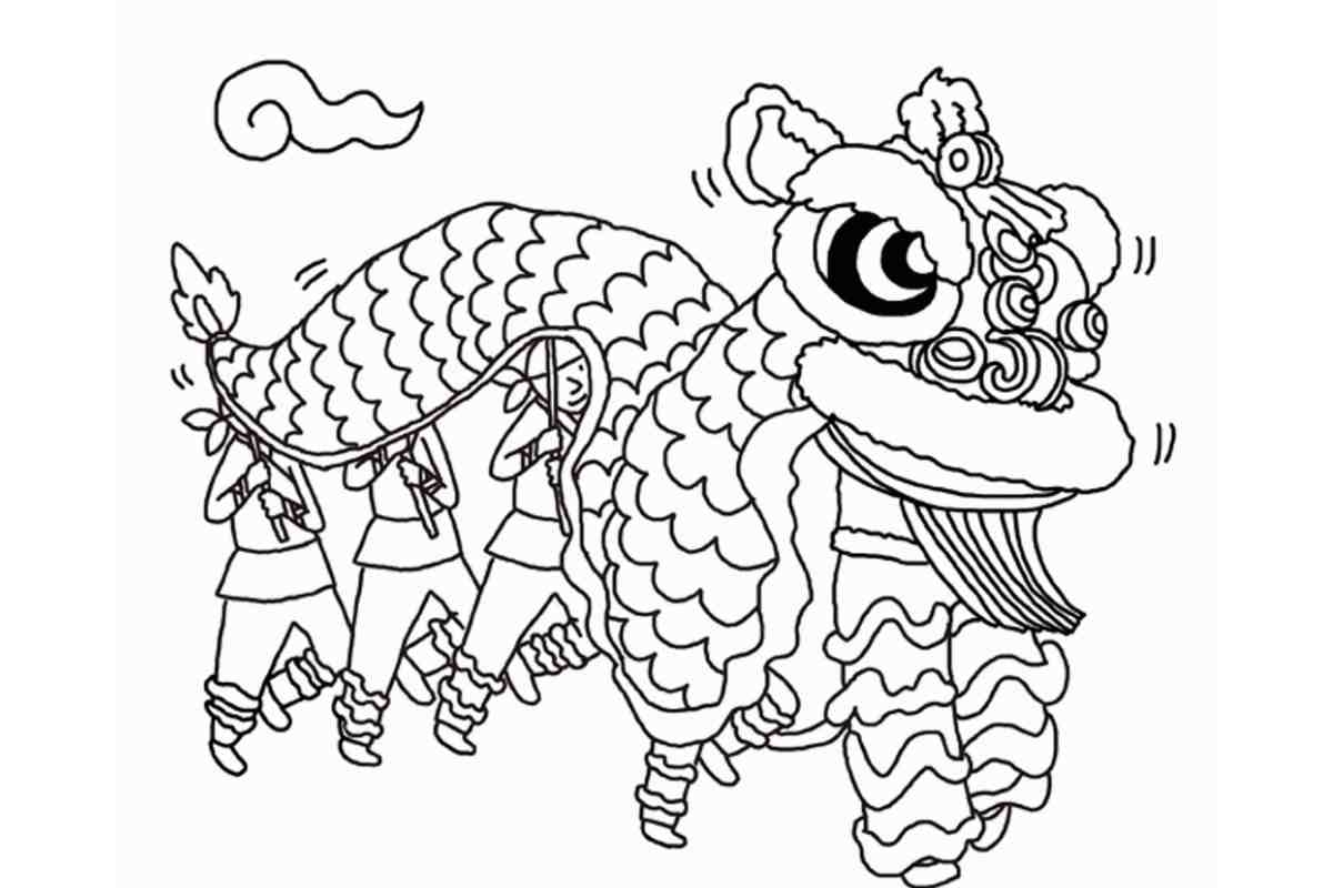 chinese new year coloring pages