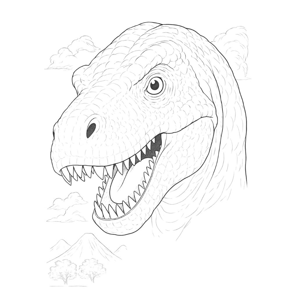 dino coloring pages printable