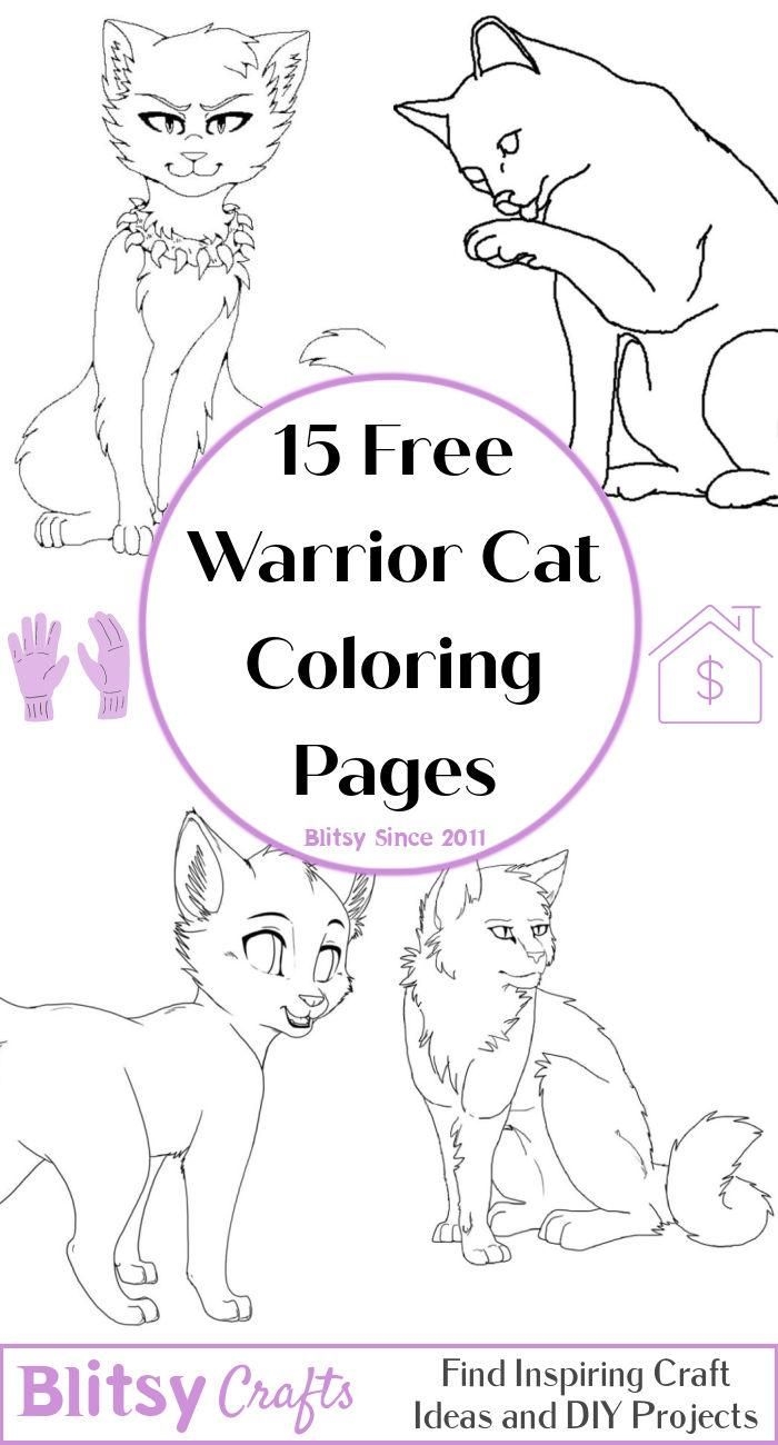 15 Free Warrior Cat Coloring Pages For Kids And Adults