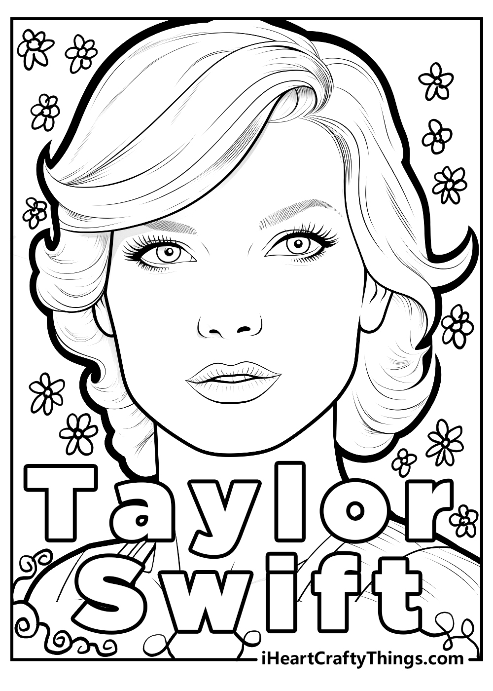 15 Taylor Swift Coloring Pages 100 Free PDF Printables 