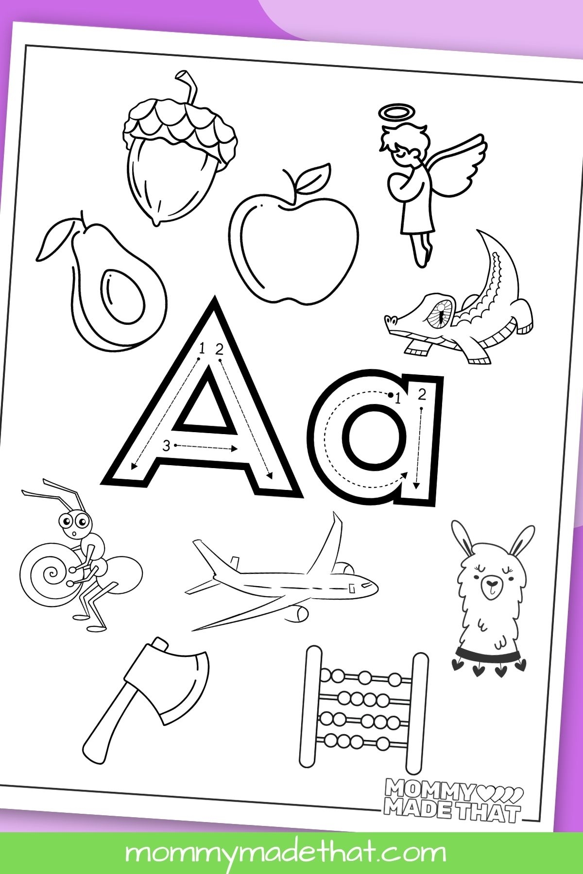 16 Letter A Coloring Pages Tons Of Free Printables 