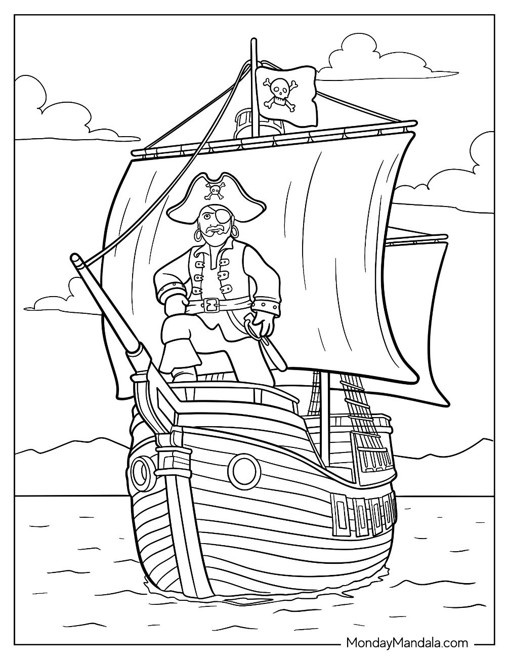 18 Pirate Ship Coloring Pages Free PDF Printables 18 Pirate Ship Coloring Pages Free PDF Printables