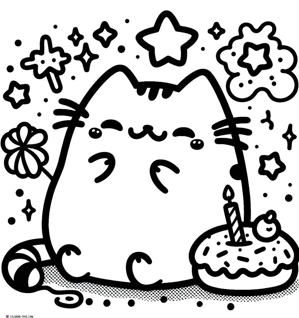 1866 Page The Kawaii Pusheen Coloring Page Is A Delightful 