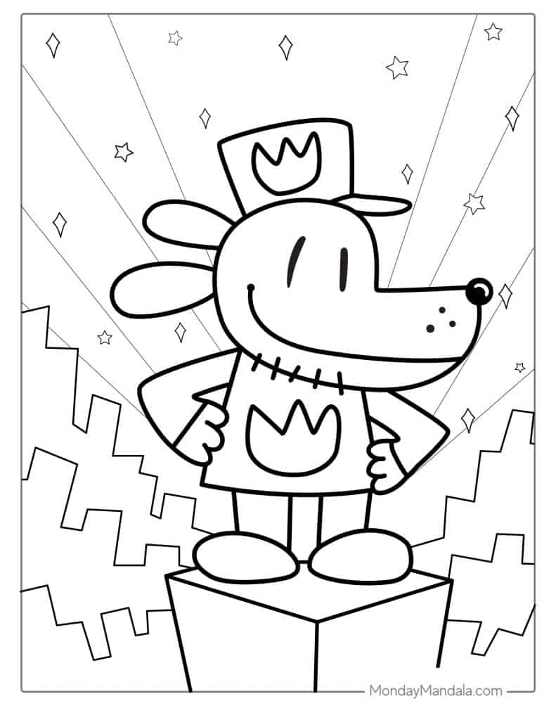 19 Dog Man Coloring Pages Free PDF Printables