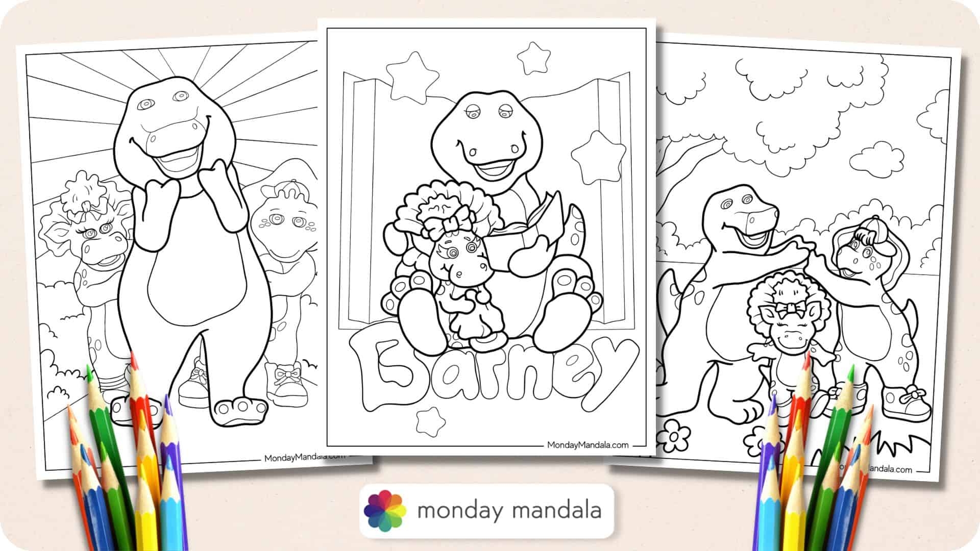 20 Barney Coloring Pages Free PDF Printables 