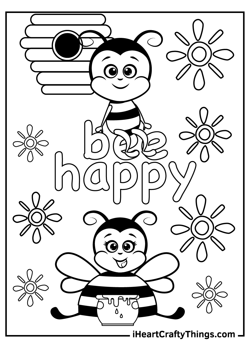 20 Bee Coloring Pages 100 Free Printables 