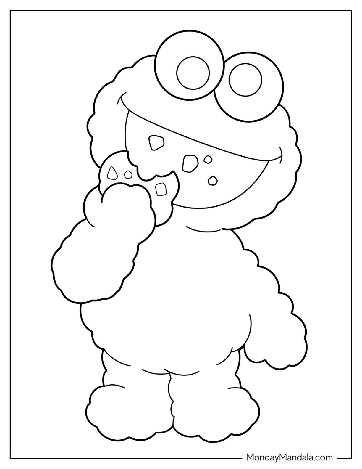 20 Cookie Monster Coloring Pages Free PDF Printables 