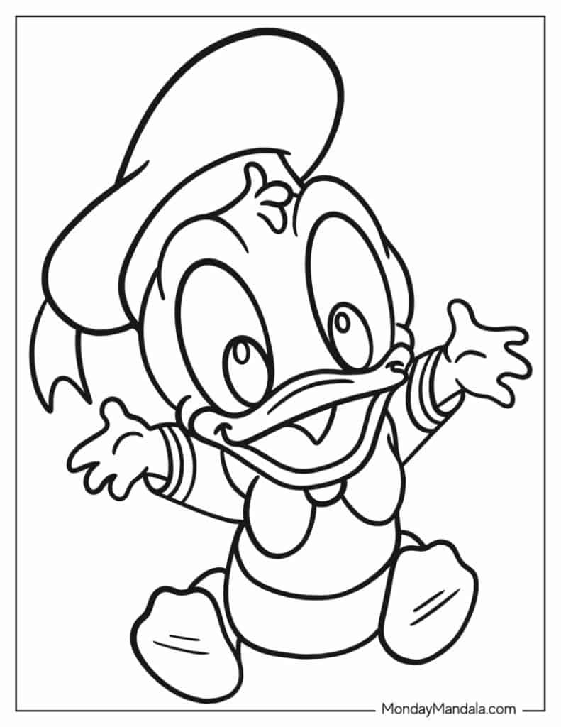 20 Donald Duck Coloring Pages Free PDF Printables 