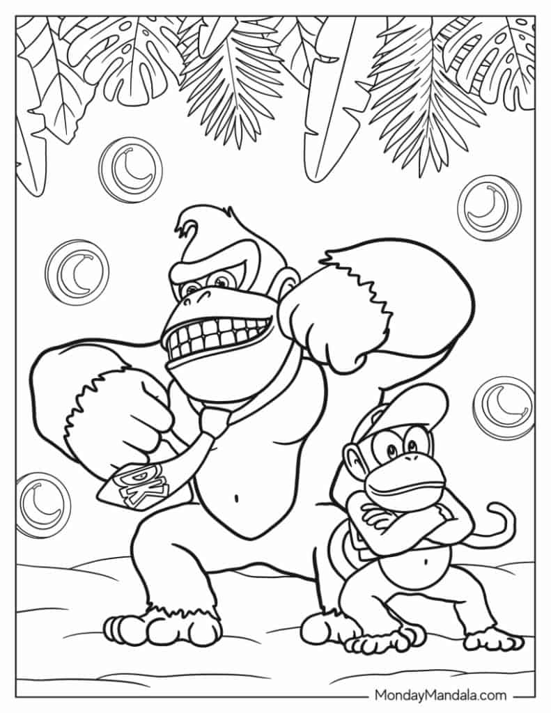 20 Donkey Kong Coloring Pages Free PDF Printables 20 Donkey Kong Coloring Pages Free PDF Printables