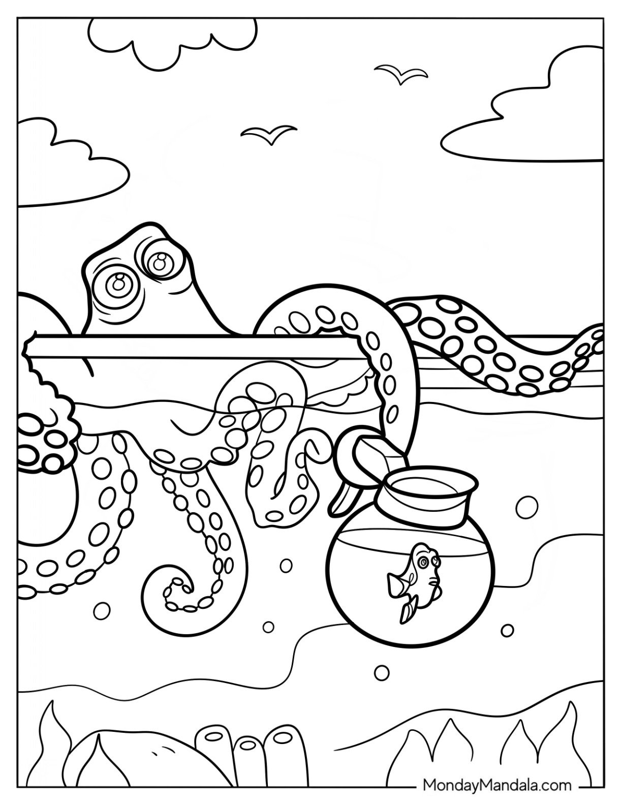 finding dory coloring pages