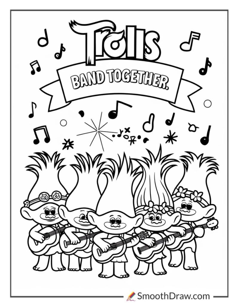 20 Free Trolls Coloring Pages Printable Free PDFs 