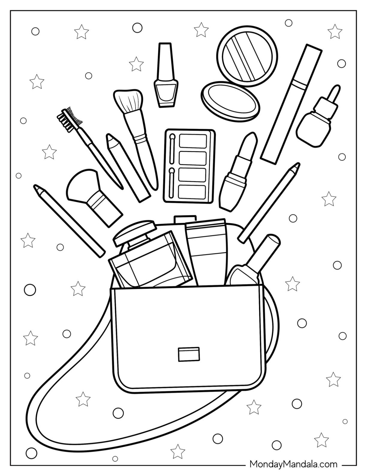 20 Makeup Coloring Pages Free PDF Printables 20 Makeup Coloring Pages Free PDF Printables