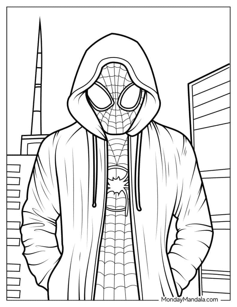 20 Miles Morales Coloring Pages Free PDF Printables 