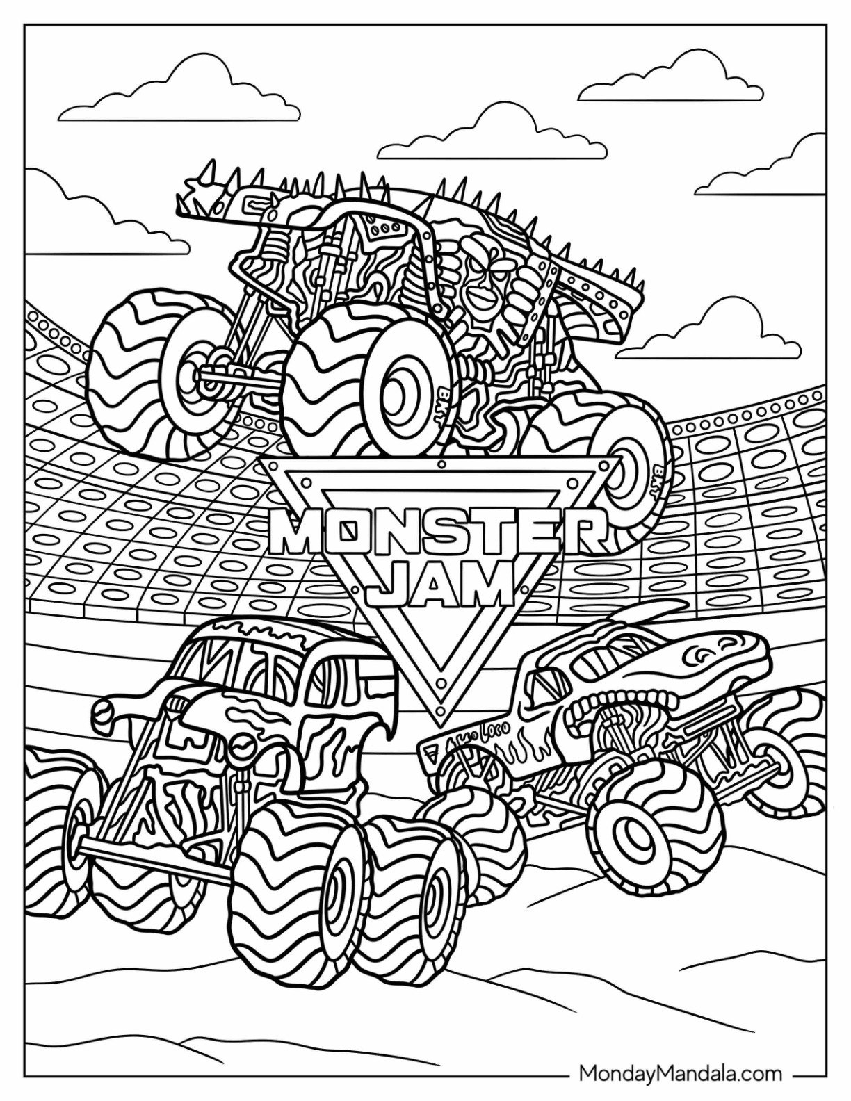 20 Monster Jam Coloring Pages Free PDF Printables 