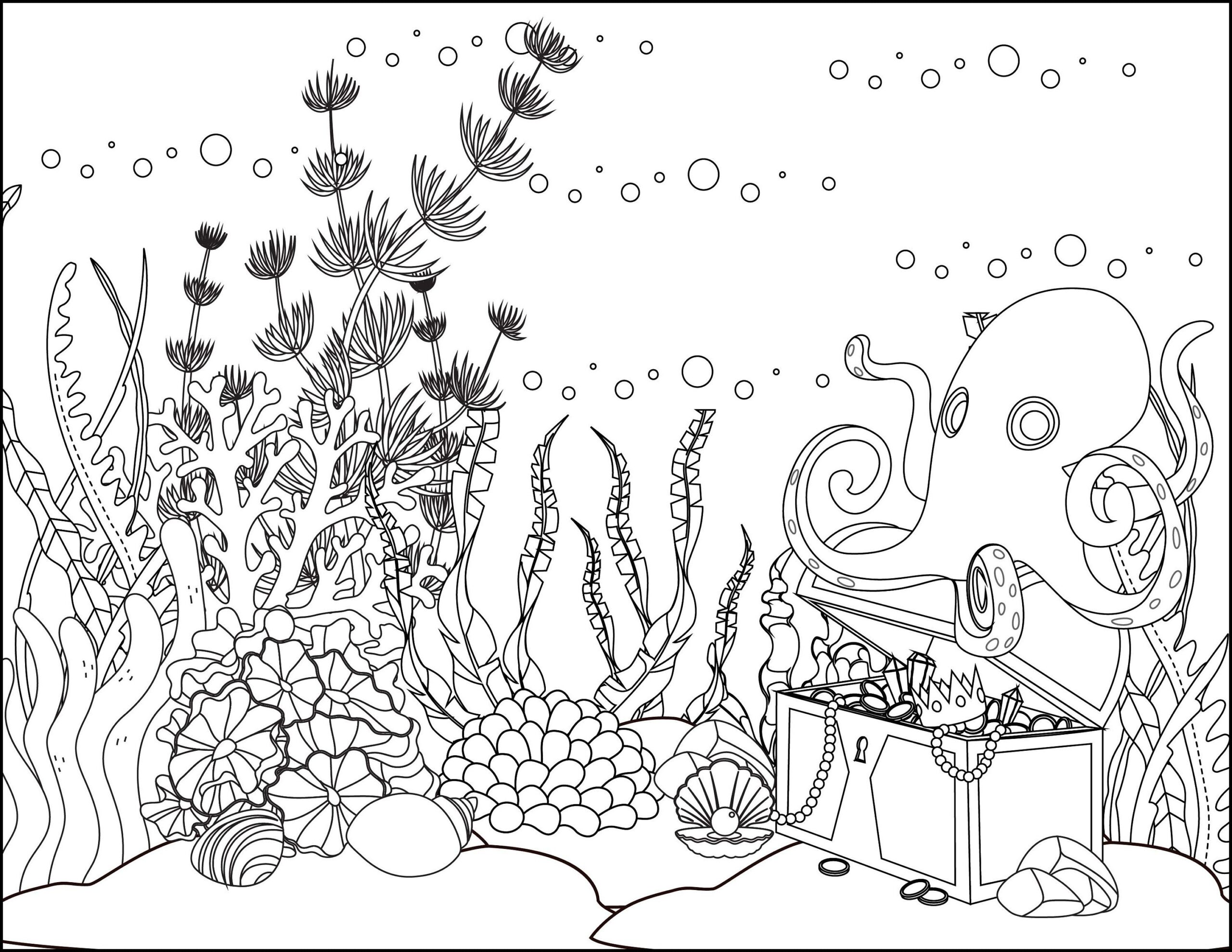 20 Ocean Coloring Pages Etsy