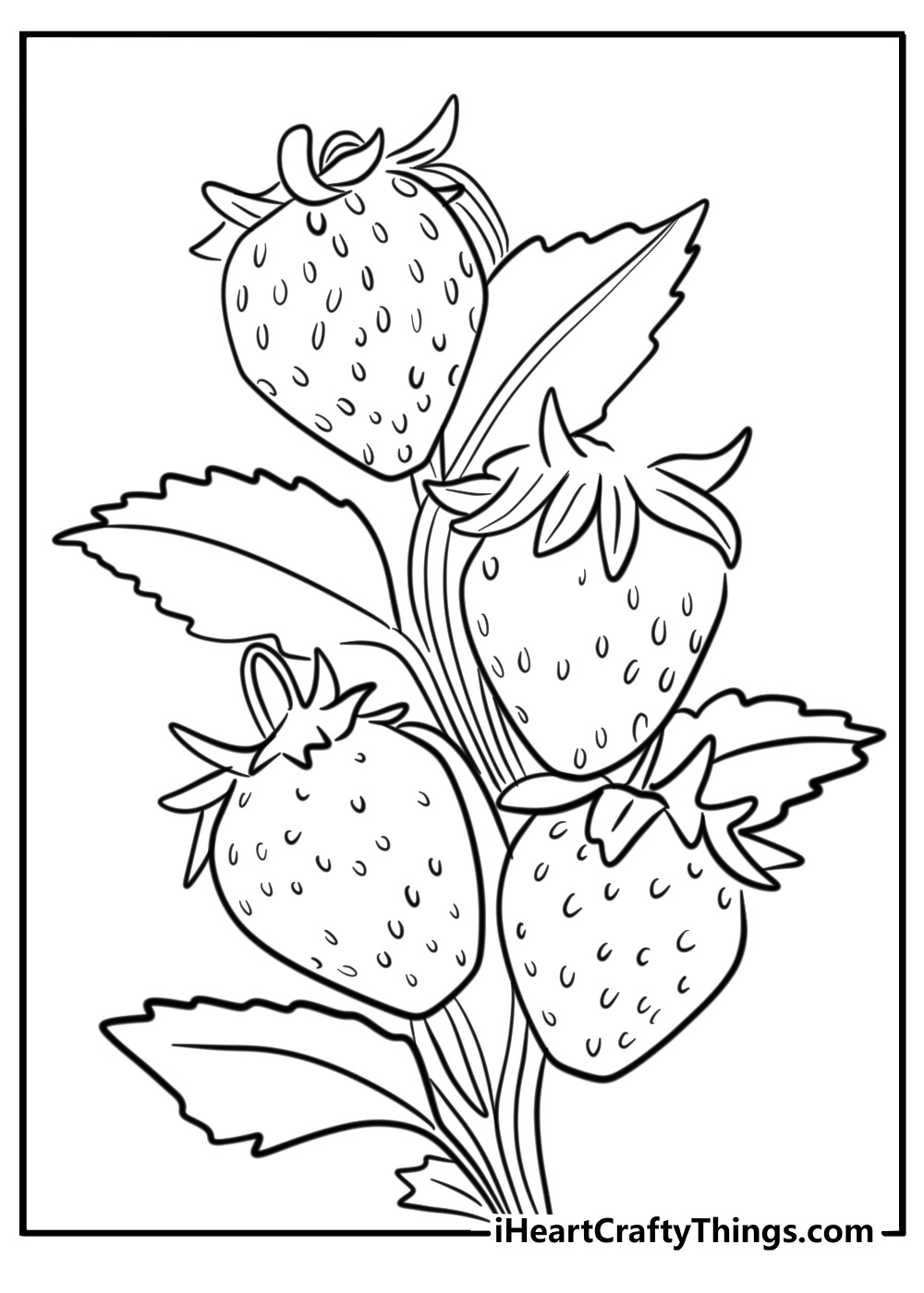 20 Strawberry Coloring Pages Free PDF Printables For Kids