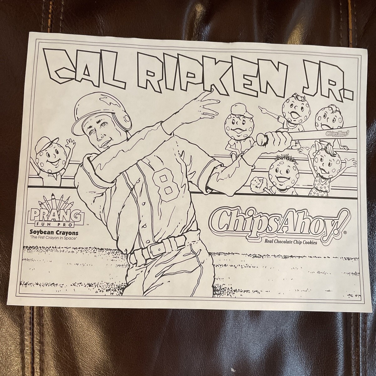 20 Vintage Unused Cal Ripken Chips Ahoy Coloring Sheets EBay