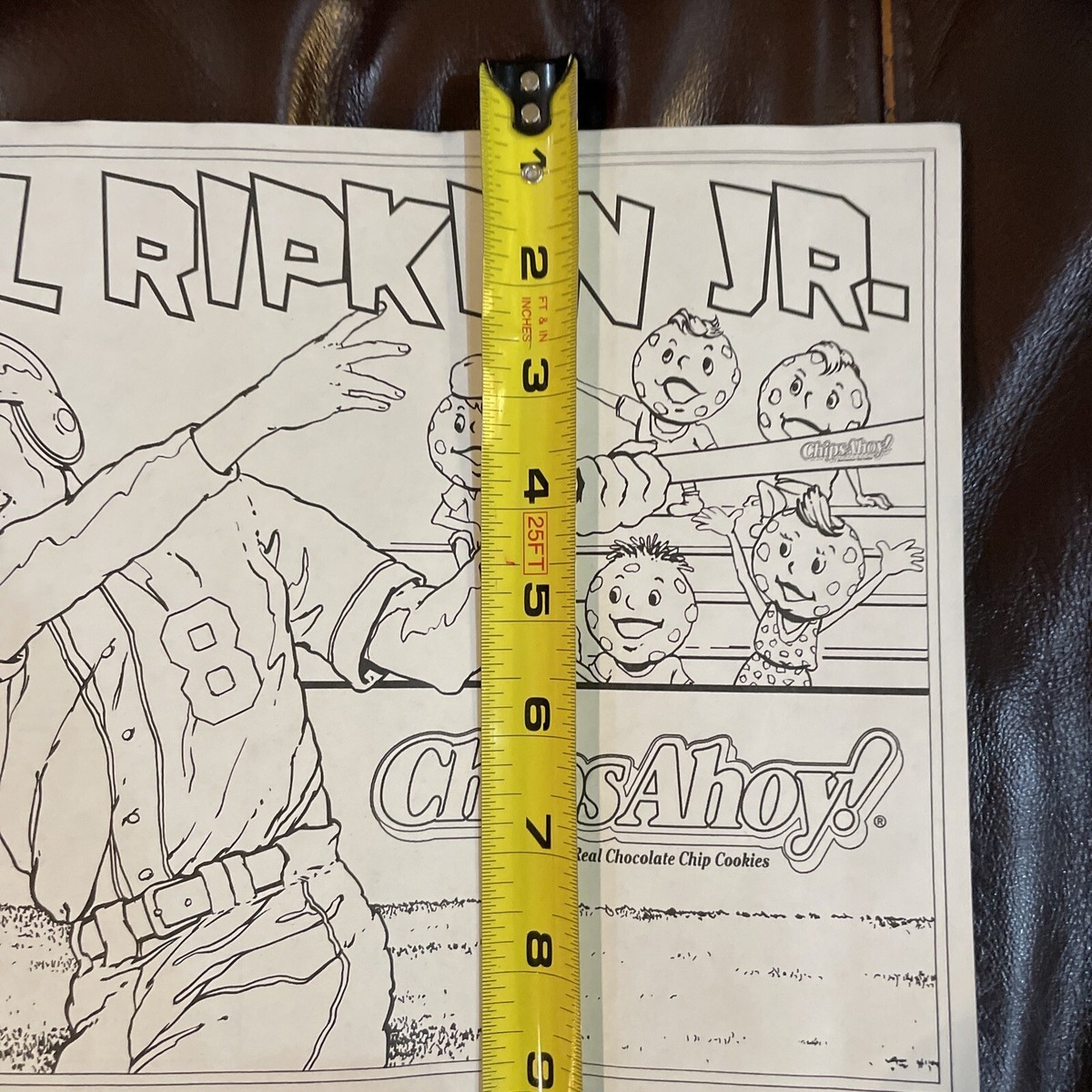 20 Vintage Unused Cal Ripken Chips Ahoy Coloring Sheets EBay