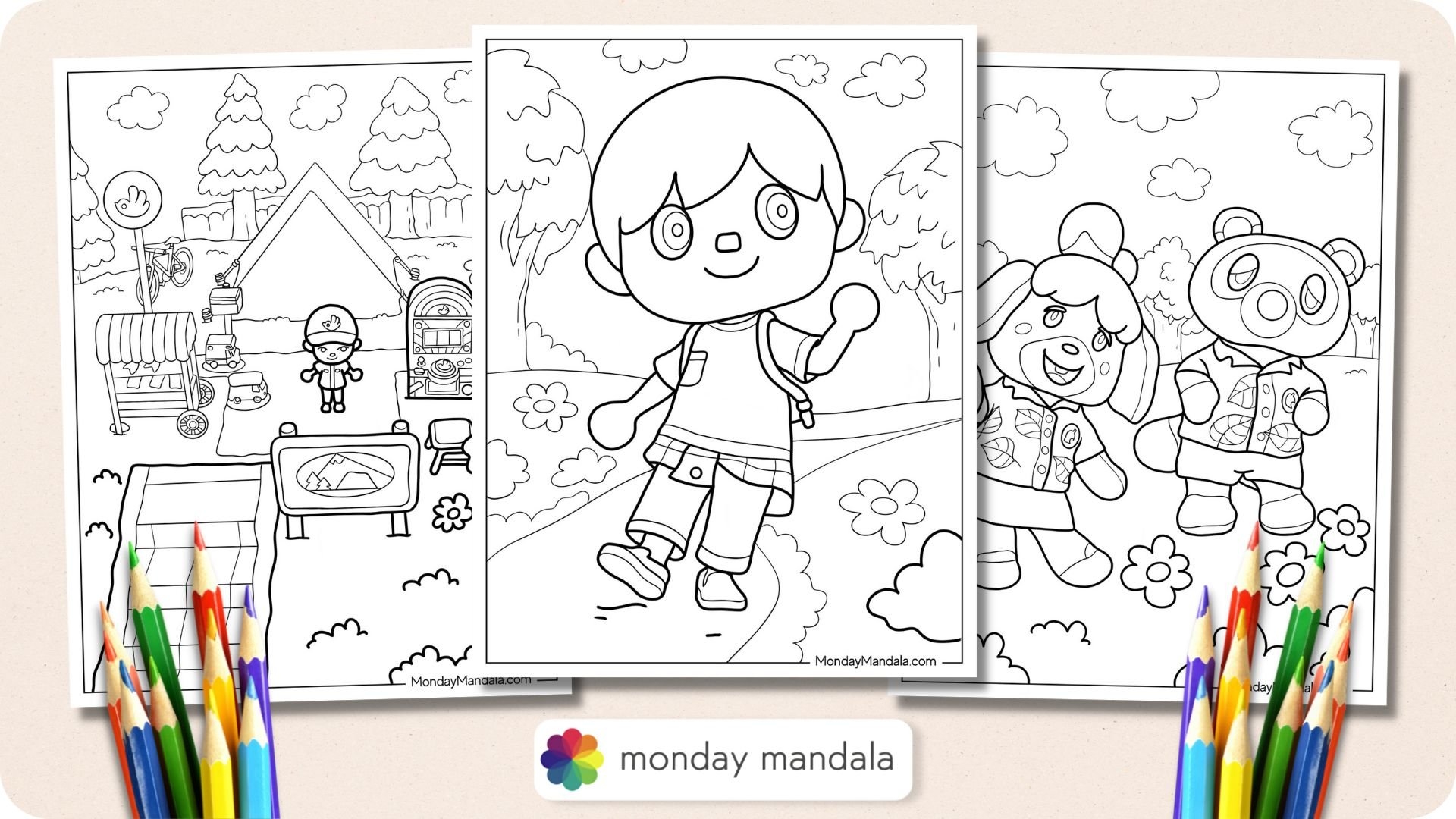 22 Animal Crossing Coloring Pages Free PDF Printables 