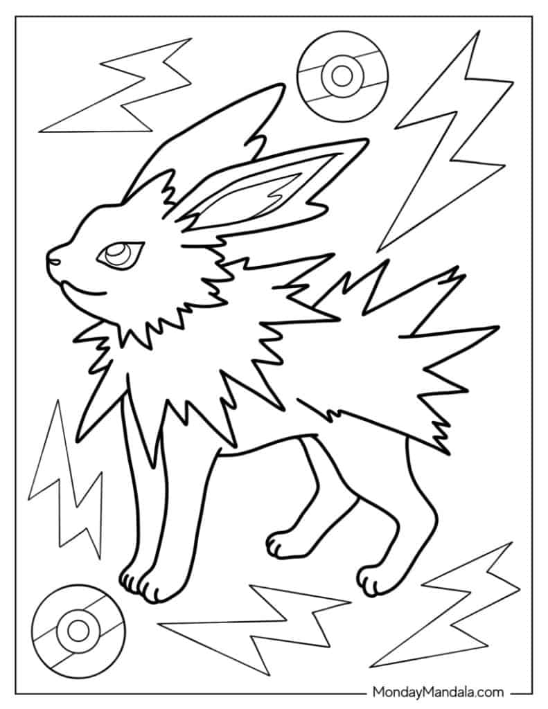 22 Eevee Coloring Pages Free PDF Printables 