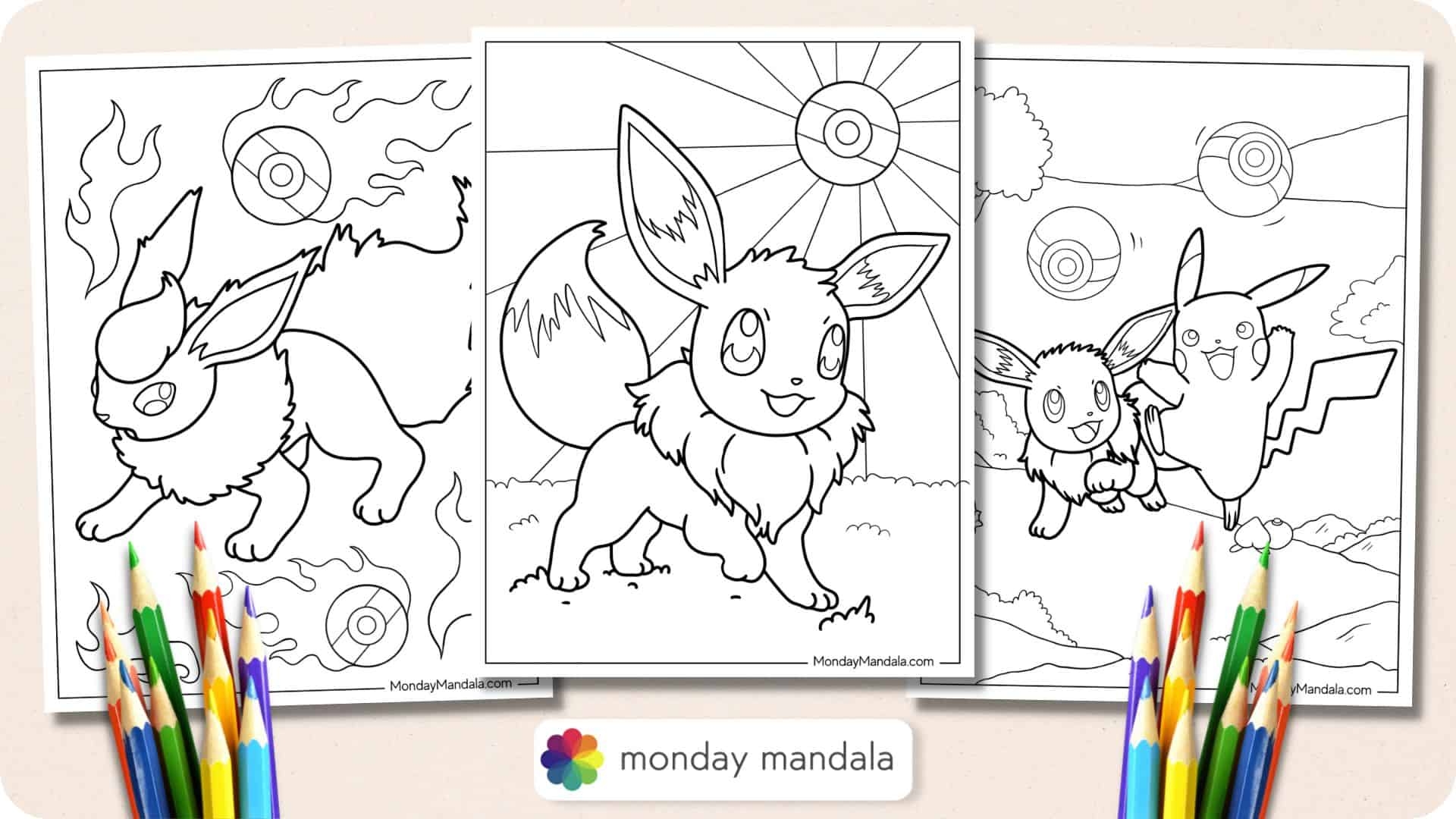 22 Eevee Coloring Pages Free PDF Printables 