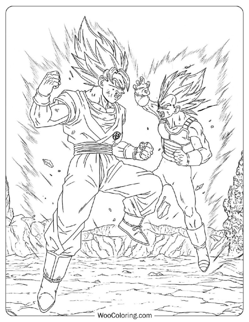 22 Goku Coloring Pages Free PDF To Print Woo Coloring