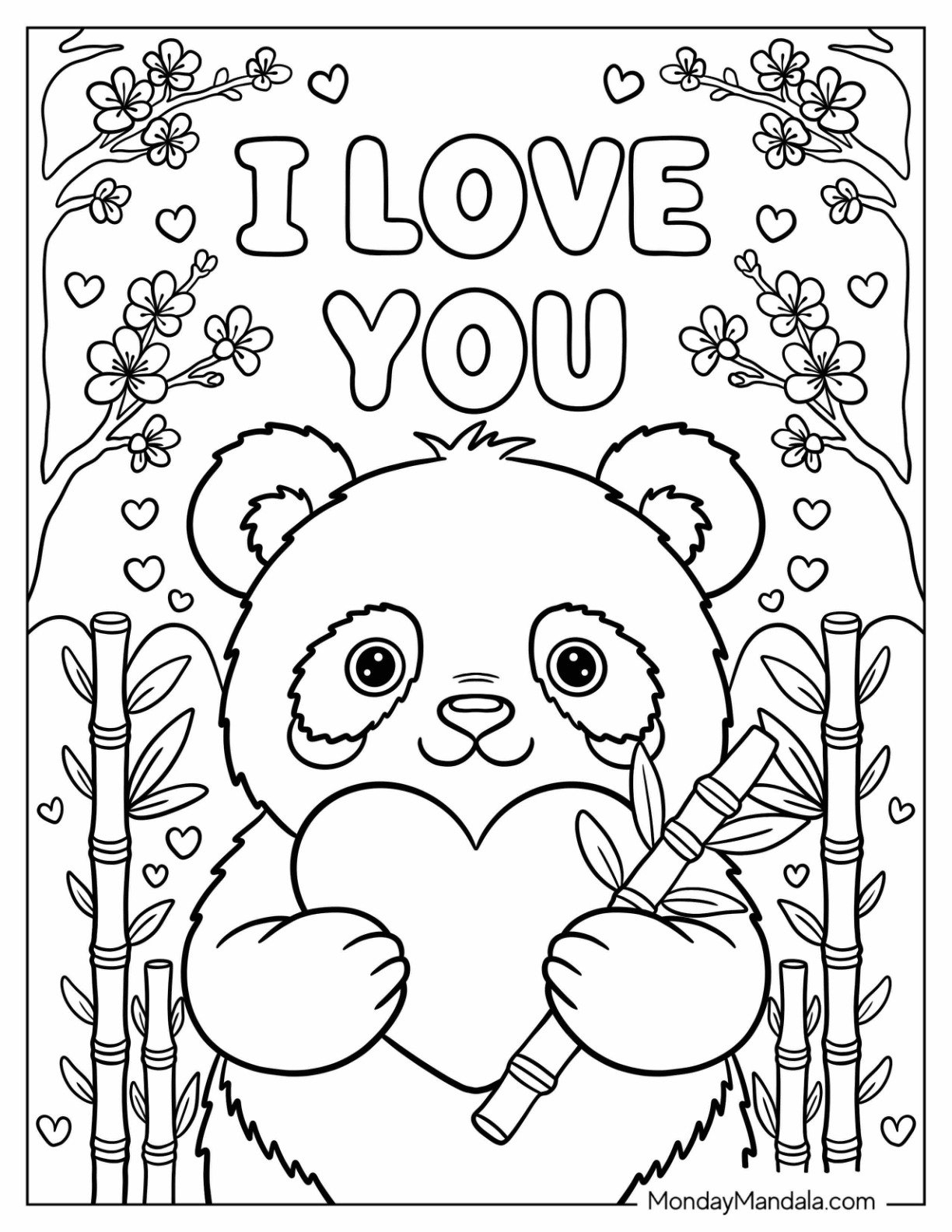 22 I Love You Coloring Pages Free PDF Printables 